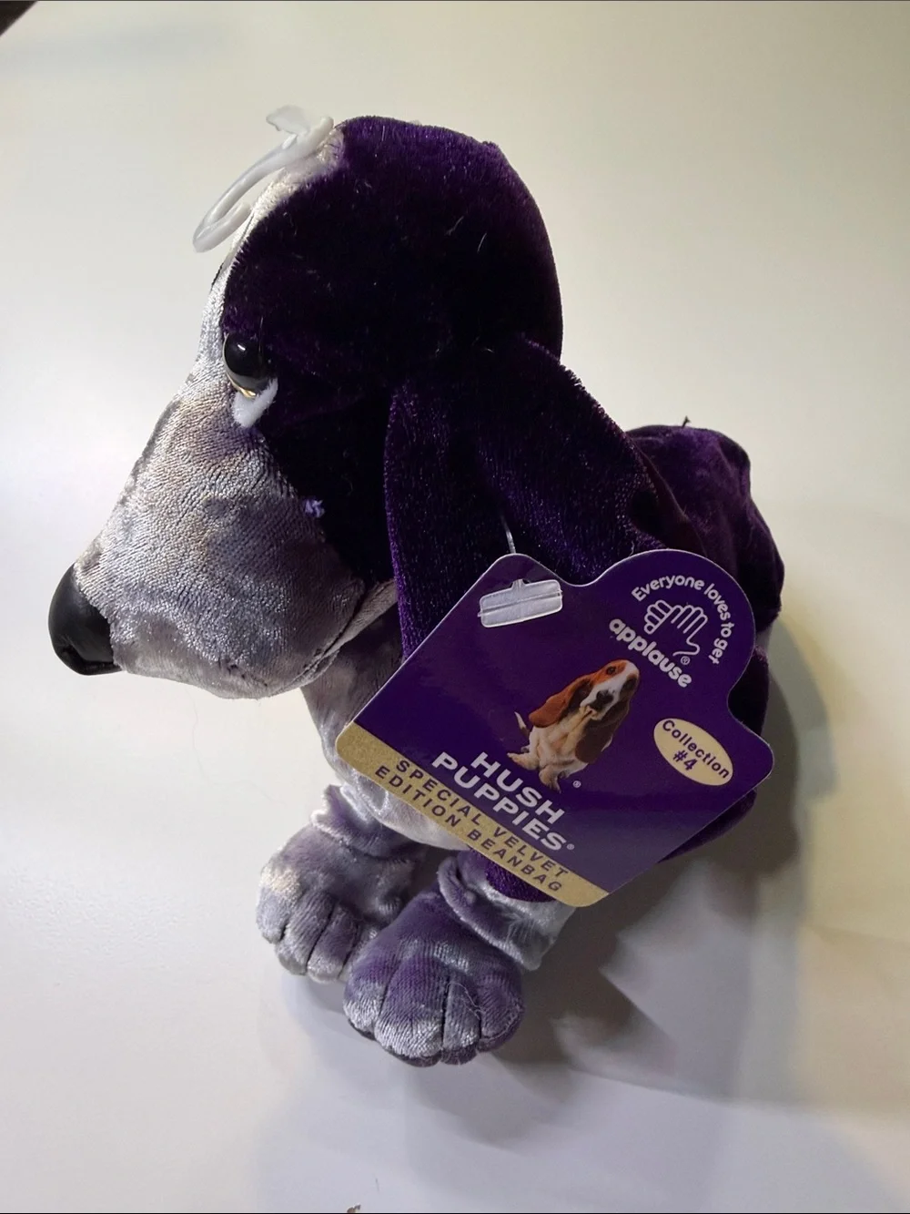 1990s‎ Hush Puppies Plush Bassett Purple Velvet Edition